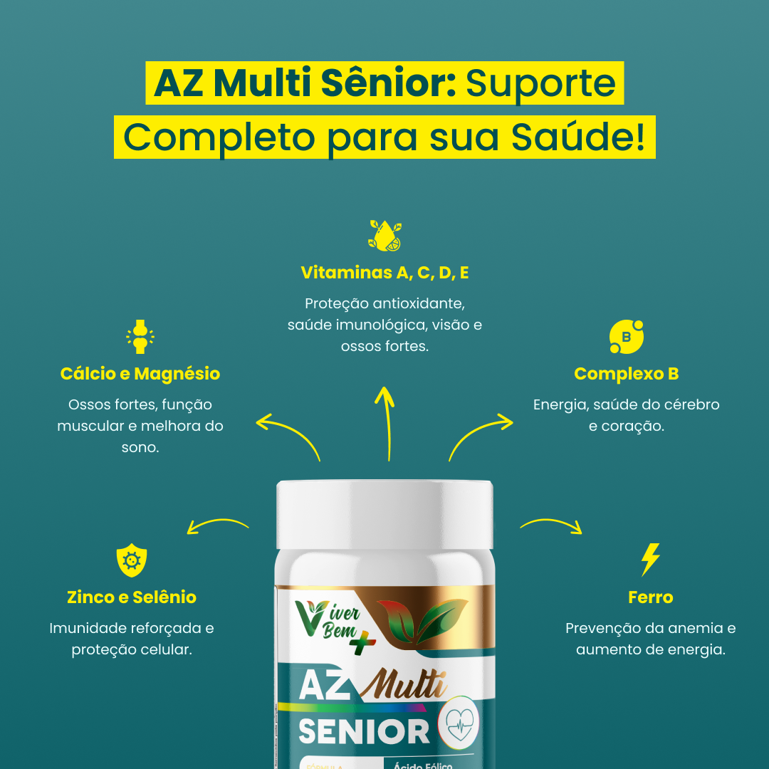 AZ MULTI SENIOR | Energia e Vitalidade para a Melhor Idade