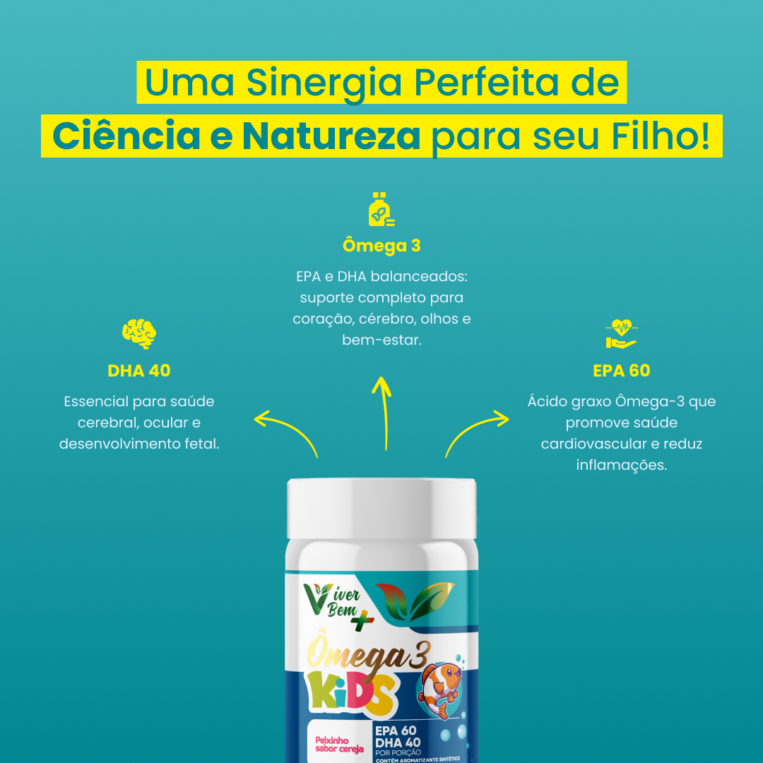 OMEGA 3 KIDS | Vitalidade e Foco para a Infância